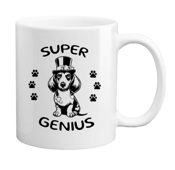 Tacskós bögre super genius tacskóval